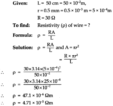Maharashtra Board Class 9 Science Solutions Chapter 3 Current Electricity 16