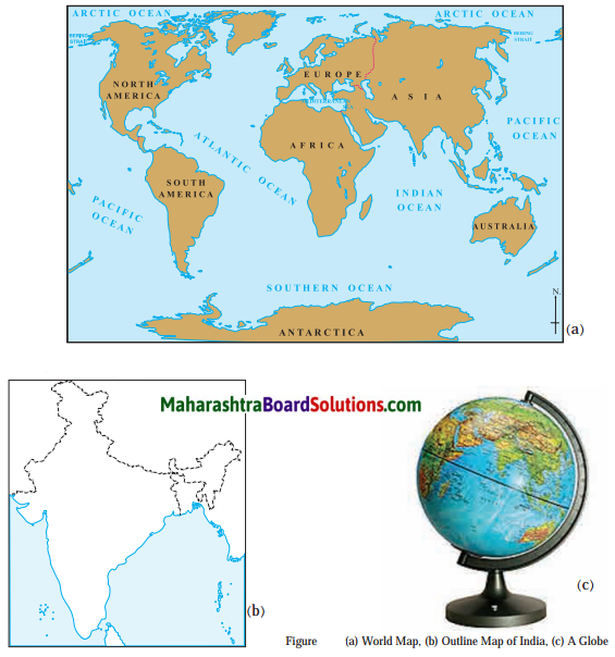 Maharashtra Board Class 6 Geography Solutions Chapter 3 Comparing a Globe and a Map Field Visits 1