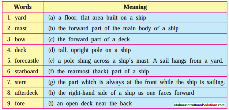 Maharashtra Board Class 7 English Solutions Chapter 2.6 Chasing the Sea Monster 2