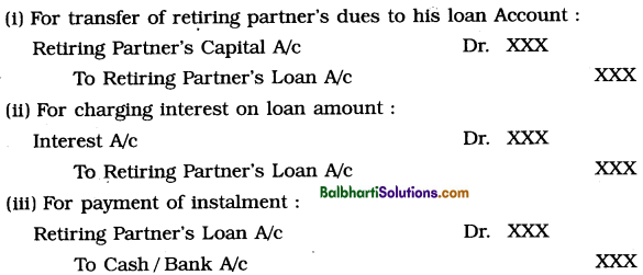 Maharashtra Board Book Keeping and Accountancy 12th Notes Chapter 4 Reconstitution of Partnership (Retirement of Partner) 18