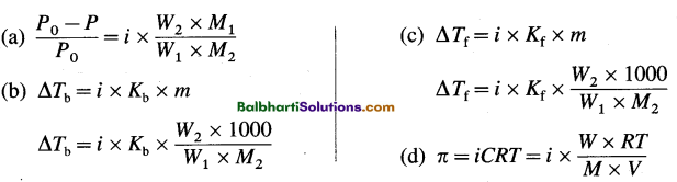 Maharashtra Board Class 12 Chemistry Notes Chapter 2 Solutions 1